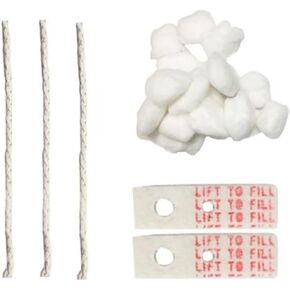 Replacement Lighter Cotton Wadding Felt Wick Repair Kit for Universal Petrol Fluid Lighter DIY Maintenance, White, zpmydhjpj03 in Saudi Arabia