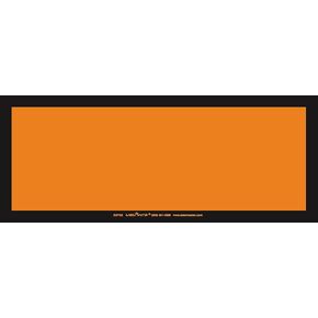 Labelmaster ZOPEZ Blank Panel Hazmat Placard, E-Z Removable Vinyl, Orange (Pack of 25)