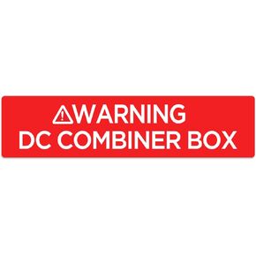 50Pcs Warning DC Combiner Box Label - High-Visibility Safety Sticker for Electrical Hazards in Solar Power Systems - 2.55'' x 0.6''