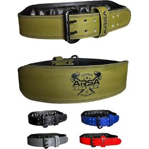 Premium Leather 9MM Thickness Weightlifting Belt for Men and Women, Reducing Back Strain, Crossfit, Bodybuilding, Powerlifting, and Strength Training