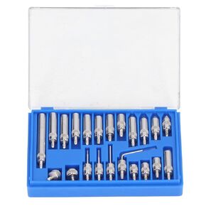 Indicator Point Set, 22Pcs Dial Indicator Points Carbide Probe Test End Tips with Storage Box UNF 4 48 Thread for Clockwise Tools Digital