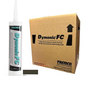 Tremco Bronze Dymonic FC High-Performance, Fast-Curing, Single-Component, Hybrid Sealant 10 fl/oz Cartridges (960801-323), Case of 30