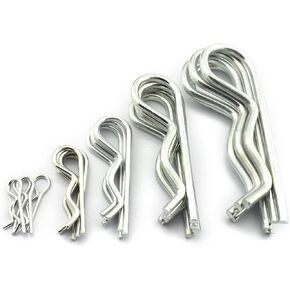 20 PCS R Clips Spring Retaining Wire Hair Pins M1.2-M3 (M1.2*21,M1.8*32,M2*45,M3*60,M3.5*75)