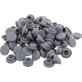 100 peices 20mm Rubber Stopper 20mm Rubber Bottle Stoppers Mushrooms Self Healing Injection Ports for 13 mm (0.51in) Diameter Glass Vial and Liquid Culture Jars in Saudi Arabia