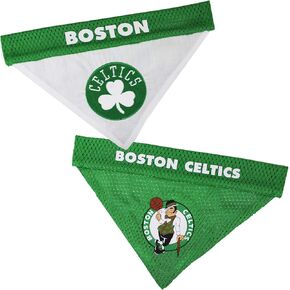 Pets First NBA Boston Celtics Reversible Bandana Size XX-Large for Dogs & Cats. 2 Sided Sports Bandana, Premium Embroidery Team Logo, Many NBA Teams Available