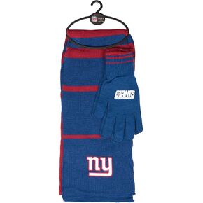 Women's NFL Fair Isle Scarf Glove Gift Set, One Size, Team Color