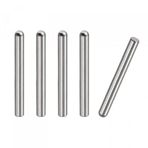 uxcell 8x80mm Dowel Pins, 5pcs 304 Stainless Steel Round Head Flat Chamfered End Dowel Pin Bunk Bed Pins Shelf Pegs Support Shelves Fasten Elements