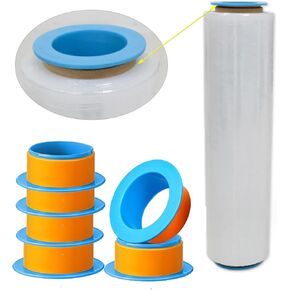 3 Pairs Plastic Stretch Film Hand Saver, Stretch Film Protective Handle Manual Film Puller Fit 3 Inch Wrap Film Core, Shrink Wrap Handle for Shipping, Packing,Pallet and Moving Supplies