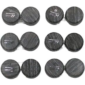 Gray Contact Lens Case - Dual Case with Leather Ring, Leak-Proof and Portable in Kuwait