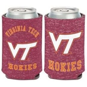Virginia Tech Hokies TEAM HEATHERED Can Cooler 12 oz.