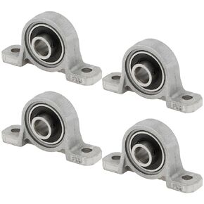 4Pcs KP08 8mm Inner Bore Flange Mounted Pillow Bearings for Diameter 8mm Linear Shaft Rod