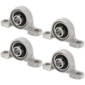 4Pcs KP08 8mm Inner Bore Flange Mounted Pillow Bearings for Diameter 8mm Linear Shaft Rod