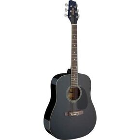 Stagg 6 String Acoustic Guitar, Right (SA20D 3/4 BK)