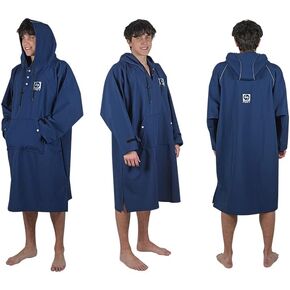 NIXY Breakwater Outdoor Changing Poncho - Waterproof, Wind-Resistant & Thermal Fleece Lined - Lightweight & Portable