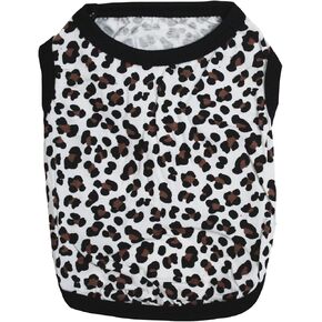 Petitebella Leopard Print Puppy Dog Shirt (Brown, Medium)