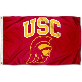 USC Trojans Trojan Head Flag