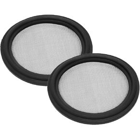 DERNORD 2 Pack 1.5" Sanitary Tri-Clamp Gasket Buna-N (NBR) w/Stainless Bonded Type Screen 10 Mesh