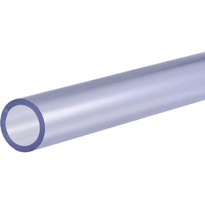 MECCANIXITY PVC Rigid Round Pipe 12mm ID 16mm OD 200mm High Transparency for Water Pipe, Aquarium, Fish Tank