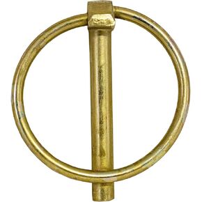 Buyers Products Yellow Zinc Plated Linch Pin - 3/16 Diameter x 1-3/8 Inch Long with Ring
