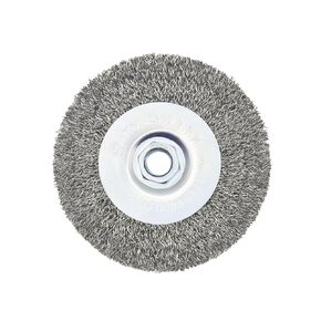 Crimped Wire Wheel Brush 4in 5/8-11 Threads Arbor for 4-1/2" Angle Grinder - 2pcs