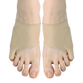 Bunion Relief Sleeve - Toe Splint and Pinky Toe Separator for Men and Women - Toe Spacer Socks - Elastic Cushions with Silicone Pads for Comfort and Protection All-Day Wear (Size: L)