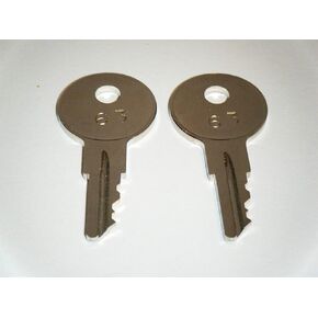 Ilco 2 Keys for Johnson Evinrude Force outboard marine Keys Cut boats using key Codes 51-67 (67)