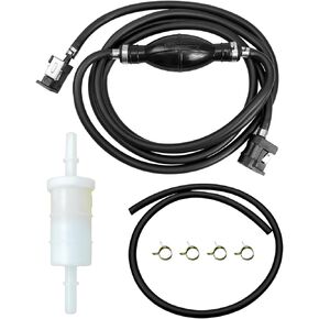 Outboard Fuel Line Hose Kit 5/16" 10 Ft Fit for Yamaha Marine Johnson Mercury Outboard 4 hp-200 hp, Marine Boat Fuel Line Hose Kit with 35-816296-4 Fuel Filter and 3.3Ft 5/16inch NBR Fuel Lines