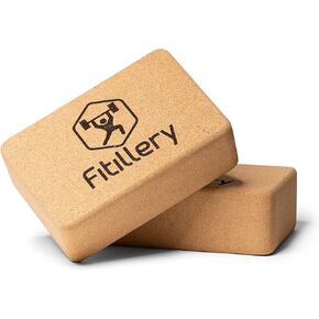 Yoga Block, Resilient Material, Easy to Grip, Comfortable Edges - 2 PACK