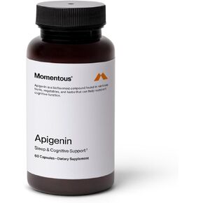 Momentous Apigenin Supplement - 50mg per Capsule, 60 Count