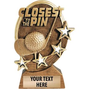 Crown Awards Closest to The Pin Golf Trophy Prime
