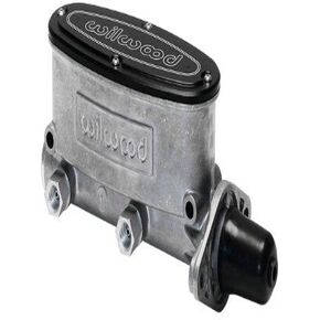 Wilwood Master Cylinder, Tandem, 1-1/8 in Bore, 1.100 in Stroke, Integral Reservoir, Aluminum, Natural, Kit