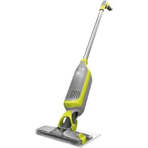SHARK VM200 VACMOP Cordless Multi Surface Hard Floor Tile Wood Lightweight Floor Cleaner Vacuum Mop with (2) Disposable Pad, (1) Cleaning Solution Included, Light Gray/Green (Renewed)