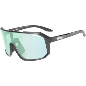 Photochromic Cycling Glasses, Men Women Mountain Bike Sunglasses Clear MTB Bicycle Riding Golf High Definition Lenses