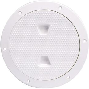 Beckson DP62-W Screw-Out Deck Plate, White, 1 Count (Pack of 1)