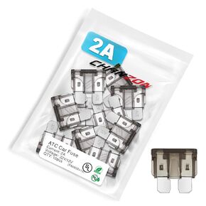 Chanzon 50Pcs UL Listed 40A Standard Blade Fuse ATC/ATO/APR 40 Amp 32V Auto Fuses Fast Blow for Automotive Car RV Truck SUV