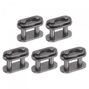 uxcell 5Pcs Chain Master Connector Link Roller, 3/8" Pitch Carbon Steel, Standard Connecting Split Links for 06B Chain