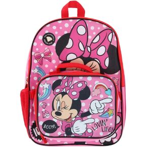 Disney Minnie Mouse 16" Backpack with Rectangle Lunch Bag in Kuwait