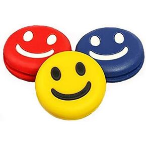 Senston Tennis Racket Silicone Vibration Dampeners Smile Face Shock-Absorber Fit in your racket string -set of 6 Pack