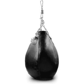 Luwint 12’’ 22 Pounds Filled Hanging Wrecking Ball Punching Bag for Boxing Workout Training