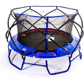 ترامبولين للأطفال في الهواء الطلق من Titan XT8 مع شبكة حماية ووسادة إسفنجية، مستديرة بطول 15 قدم - أزرق in Kuwait