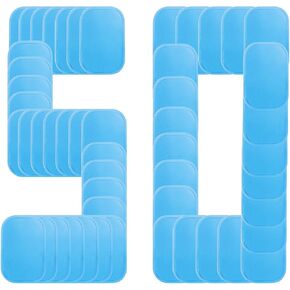 50 Pcs/25 Pack Gel Pads for Abs Stimulator Ab Trainer Replacement Gel Sheet for EMS AB Stimulator Gel Pads for All Abdominal Belts Muscle Trainer ABS Toner (Large 50)