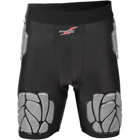 Integrated Men's Football Girdle Padded Shorts with Hip, Thigh and Tailbone Protection