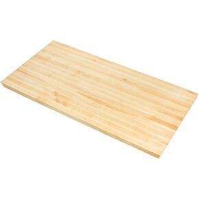 Premium Kitchen Countertop, 60x30 Inch, Grade A Hard Maple, 1.5 Inch Thick Butcher Block