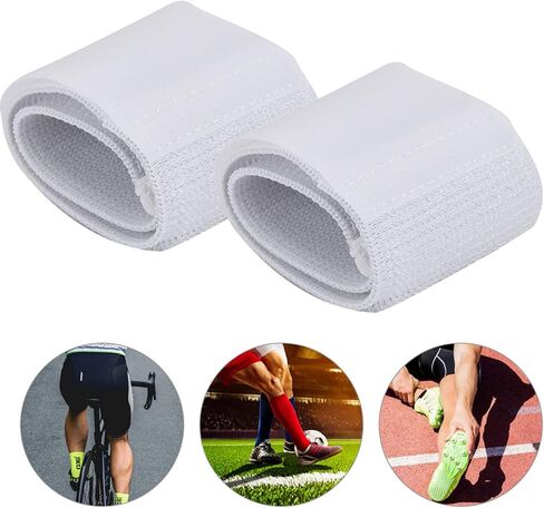 حزام واقي قصبة القدم لكرة القدم، شريط لاصق ثابت مثبت Shinguard حزام رياضي مرن قابل للتعديل للجري وركوب الدراجات in Saudi Arabia