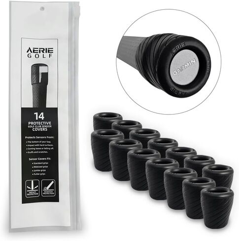 14 PACK Protective Golf Club Sensor Covers. Compatible with Garmin Approach CT10, Arccos Smart Sensors, Golf Pad Tag & Other GPS Club Tracking Sensors. Fits from Standard to Jumbo Sized Grips. in Saudi Arabia
