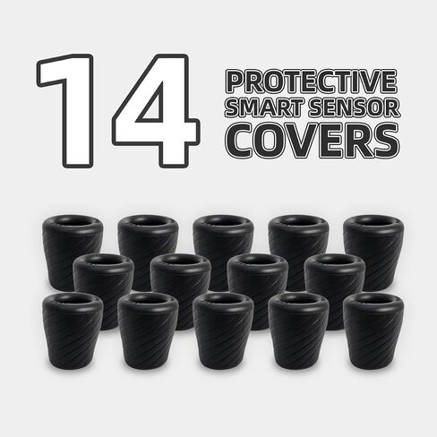 14 PACK Protective Golf Club Sensor Covers. Compatible with Garmin Approach CT10, Arccos Smart Sensors, Golf Pad Tag & Other GPS Club Tracking Sensors. Fits from Standard to Jumbo Sized Grips. in Saudi Arabia