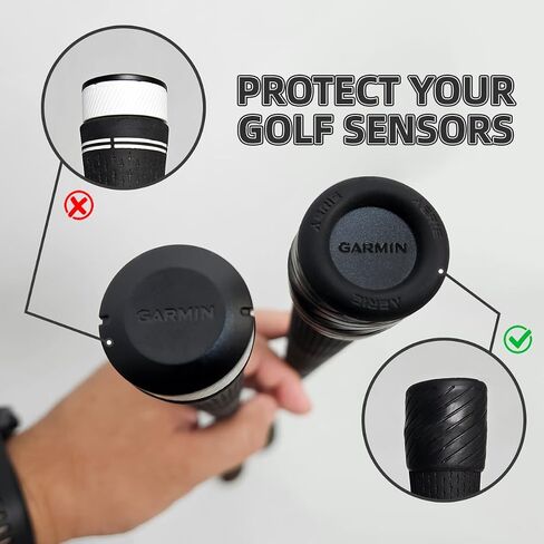 14 PACK Protective Golf Club Sensor Covers. Compatible with Garmin Approach CT10, Arccos Smart Sensors, Golf Pad Tag & Other GPS Club Tracking Sensors. Fits from Standard to Jumbo Sized Grips. in Saudi Arabia