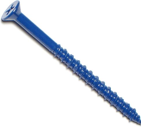014973162191 Phillips Flat Masonry Screws, 1/4 x 2-3/4, Piece-10, blue in Saudi Arabia