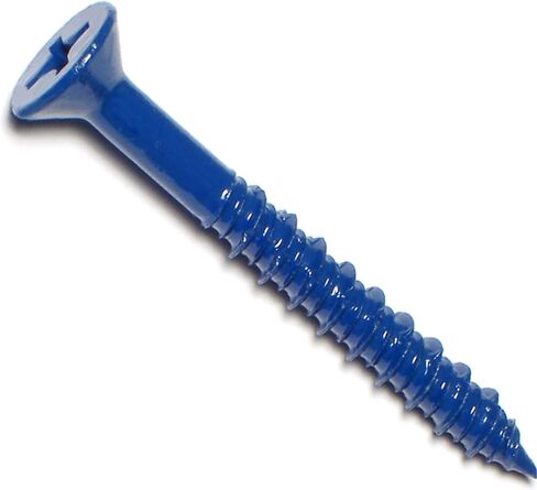 014973162191 Phillips Flat Masonry Screws, 1/4 x 2-3/4, Piece-10, blue in Saudi Arabia
