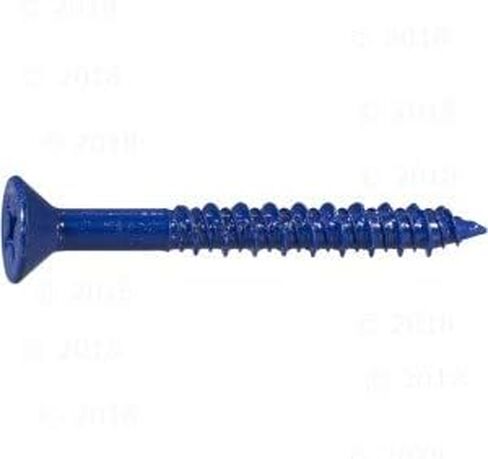 014973162191 Phillips Flat Masonry Screws, 1/4 x 2-3/4, Piece-10, blue in Saudi Arabia